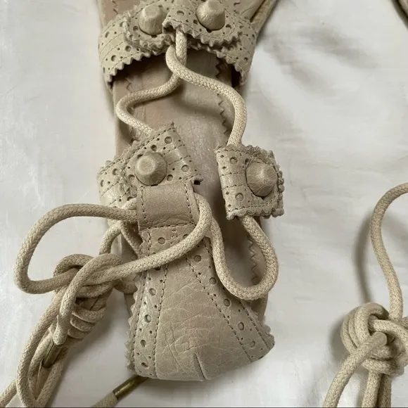 BALENCIAGA Arena Espadrille Ankle Wrap Gladiator Sandals