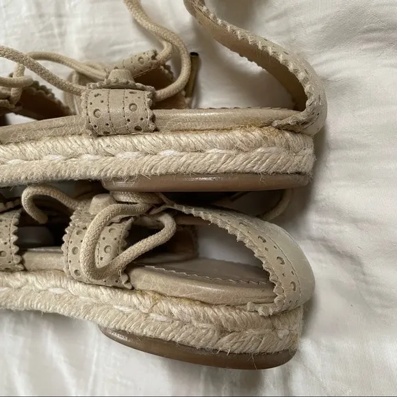 BALENCIAGA Arena Espadrille Ankle Wrap Gladiator Sandals