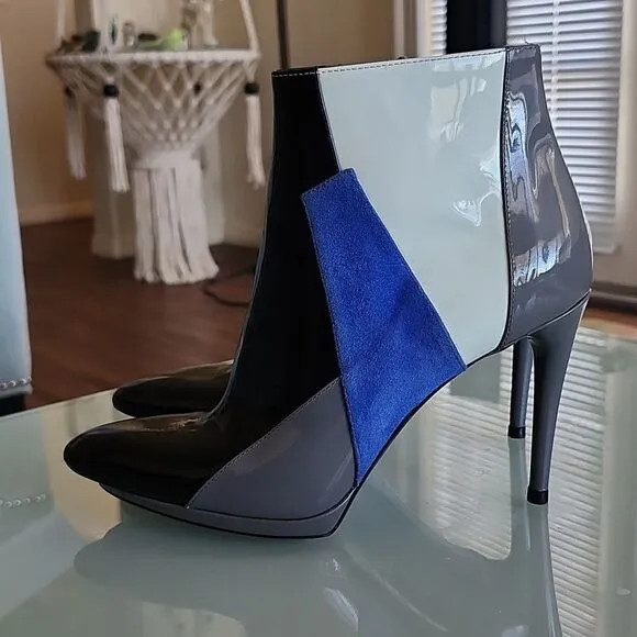 Balenciaga Color Block Ankle Boots
