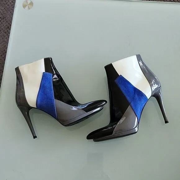 Balenciaga Color Block Ankle Boots