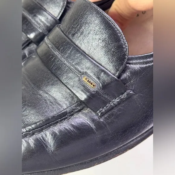 Bally of Switzerland Black Leather Loafers Men’s Shoes Sz 10 Medium MSRP:$349.95
