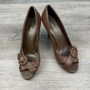 Banana Republic Dark Brown Leather Pia Wedges Size 9.5