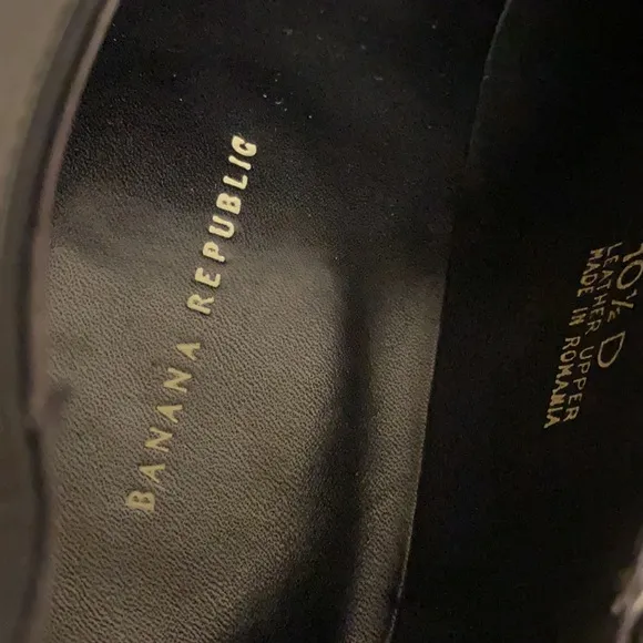 Banana Republic Leather Laced Loafer Shoes 10.5D