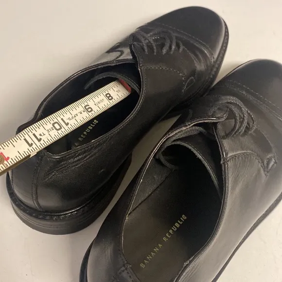 Banana Republic Leather Laced Loafer Shoes 10.5D