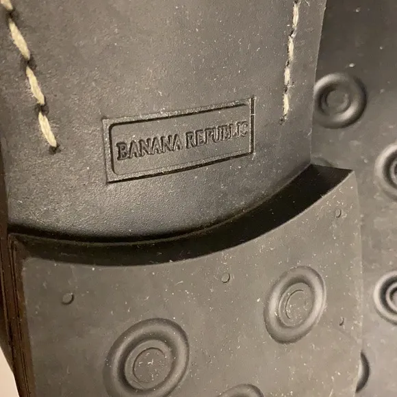 Banana Republic Leather Laced Loafer Shoes 10.5D