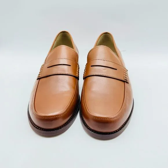 Banana Republic Mens 10.5 Brown Leather Penny Loafers Shoes Ortholite NEW