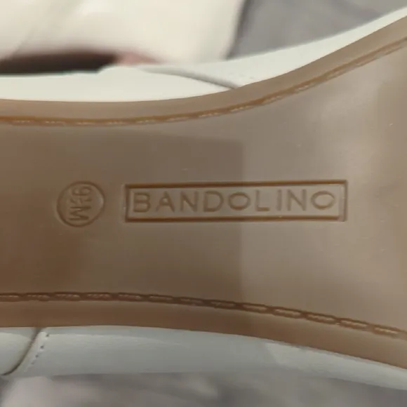 Bandolino White Ankle Boots with Modern Straps