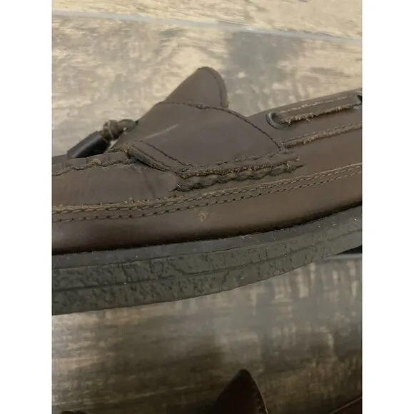 Bass‎ G.H. Bass &amp; Co. Heritage Collection Size 9D Brown Leather Tasseled Loafers