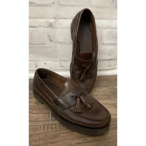 Bass‎ G.H. Bass &amp; Co. Heritage Collection Size 9D Brown Leather Tasseled Loafers