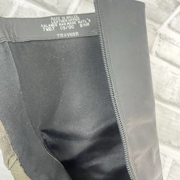 Bass Traynor Women's Size 8.5 Chunky Black Platform Mid Calf Zipper Y2K Boots
