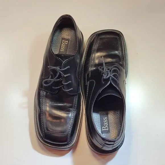 BASS MUGUEM LEATHER LACE-UP CLOSURE MEN'S DRESS SHOES