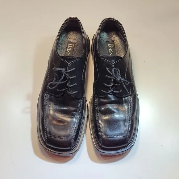 BASS MUGUEM LEATHER LACE-UP CLOSURE MEN'S DRESS SHOES