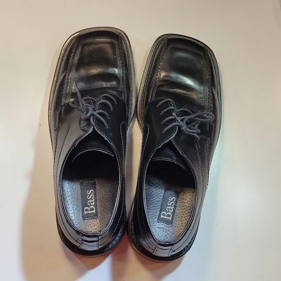 BASS MUGUEM LEATHER LACE-UP CLOSURE MEN'S DRESS SHOES