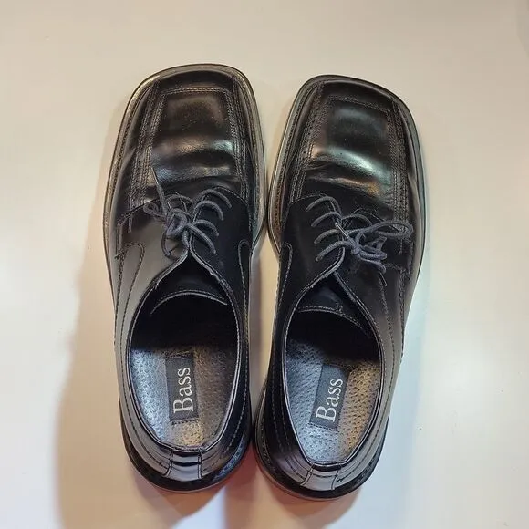 BASS MUGUEM LEATHER LACE-UP CLOSURE MEN'S DRESS SHOES