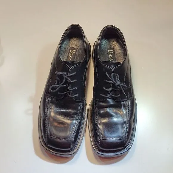 BASS MUGUEM LEATHER LACE-UP CLOSURE MEN'S DRESS SHOES