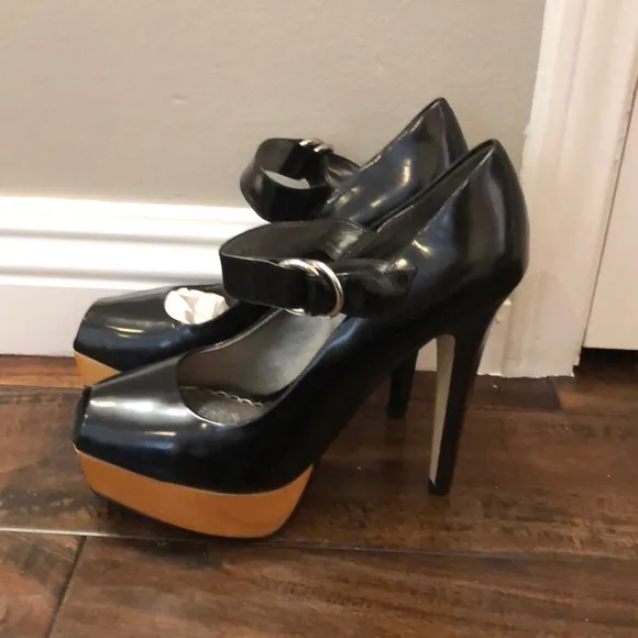 Bebe Peep Toe Stilettos