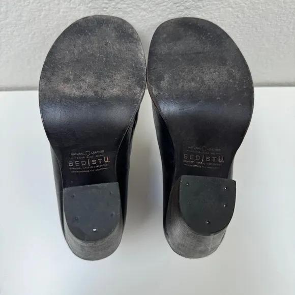 Bed Stu Onset Leather Peep Toe Booties Size 7.5