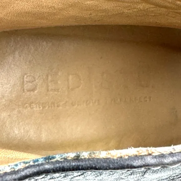 Bed Stu Onset Leather Peep Toe Booties Size 7.5