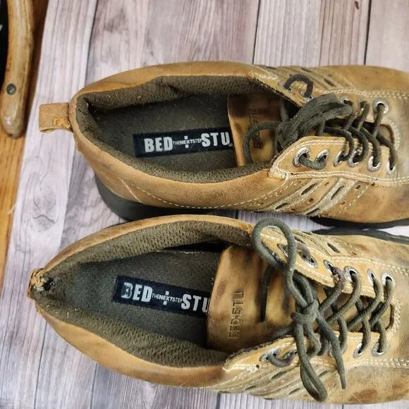 BedStu Square toe The Next Step Y2K distressed leather Oxford shoes 43/10