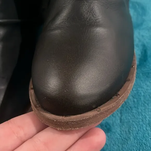 Beek Boots Black Leather Size 7