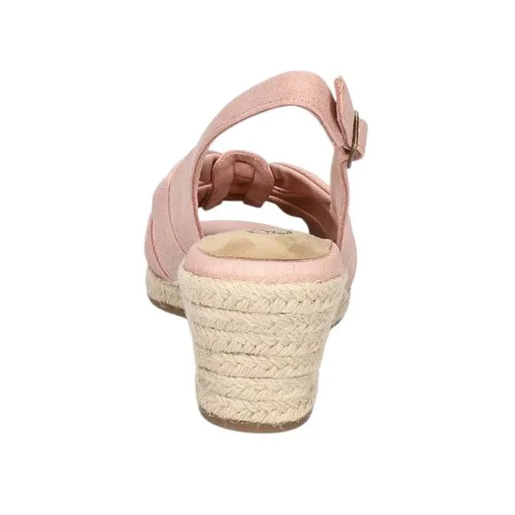 Bella Vita Women's Cheerful Espadrille Slingback Wedge Sandals Blush Size 7