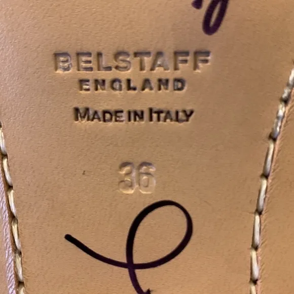 Belstaff Tan Suede Moto Style Boots EU 36