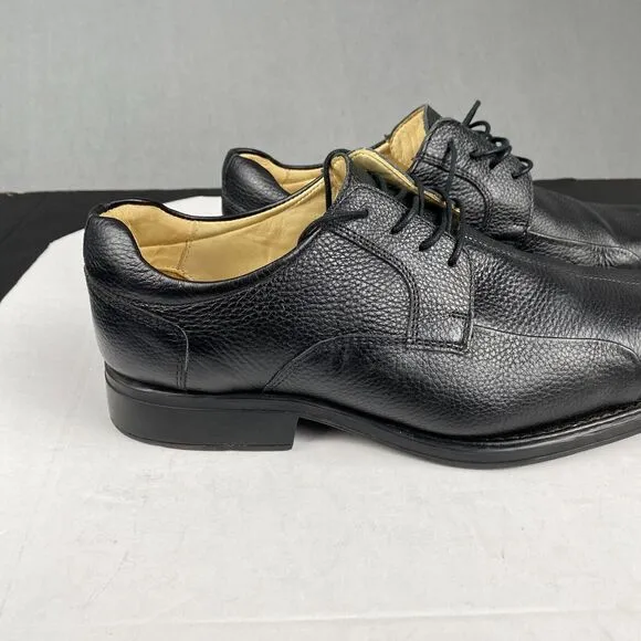 Belvedere Studio Bay Bridge Black Leather Derby Shoes Size 13  EEE,Dress Shoes