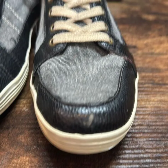 Ben Sherman &quot;Knox Mid Top&quot; Black/Gray Shoes. size 10