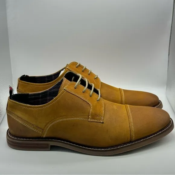 Ben Sherman Brent Cap Toe Tan Dress Shoes