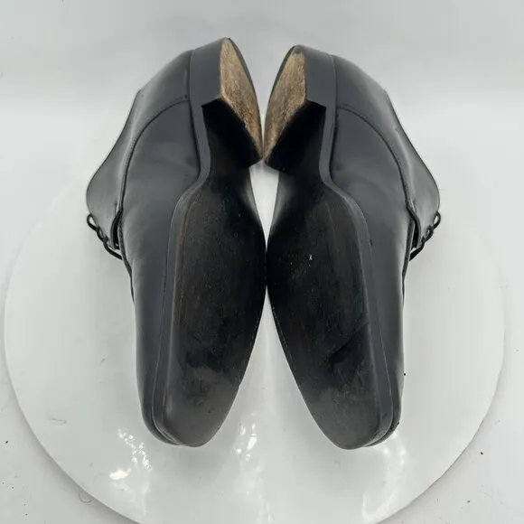 Berluti Men Size 8.5 Black Leather Moc Toe Lace Up Derby Dress Shoes