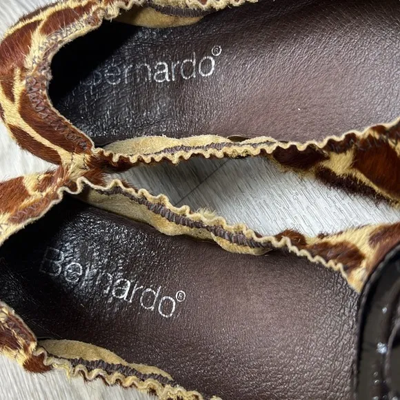 Bernardo Cowhide Flats