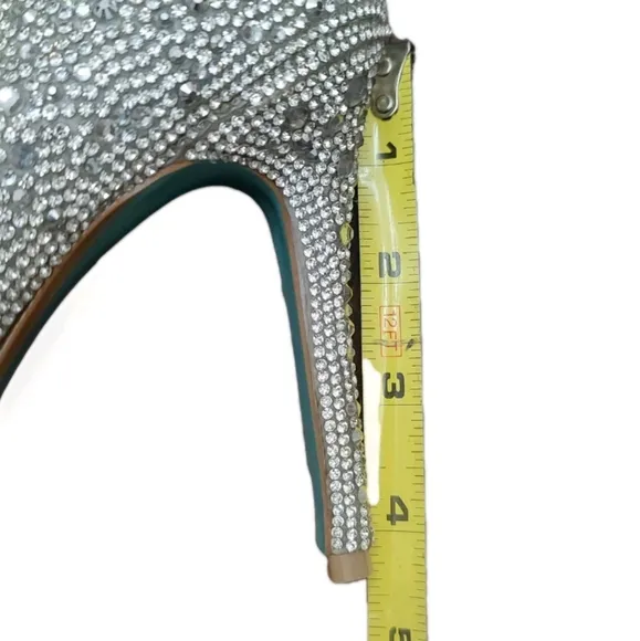 BETSEY JOHNSON SB HAZIL Rhinestone Stiletto Pumps SIZE 8.5 Excellent Condition