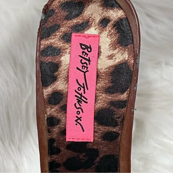 Betsey Johnson Women’s Tricksy Leather Heels Stilettos Yellow Black Platform 8.5