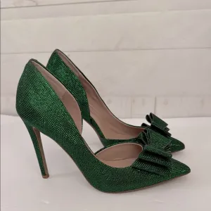 Betsy Johnson Size 8.5 Prince Green Sparky Stiletto Heels
