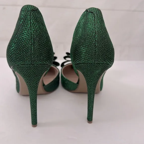 Betsy Johnson Size 8.5 Prince Green Sparky Stiletto Heels