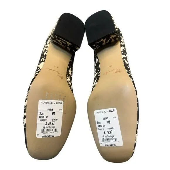 Bettye Muller Real Calf Hair Block Heel Pumps Size 9