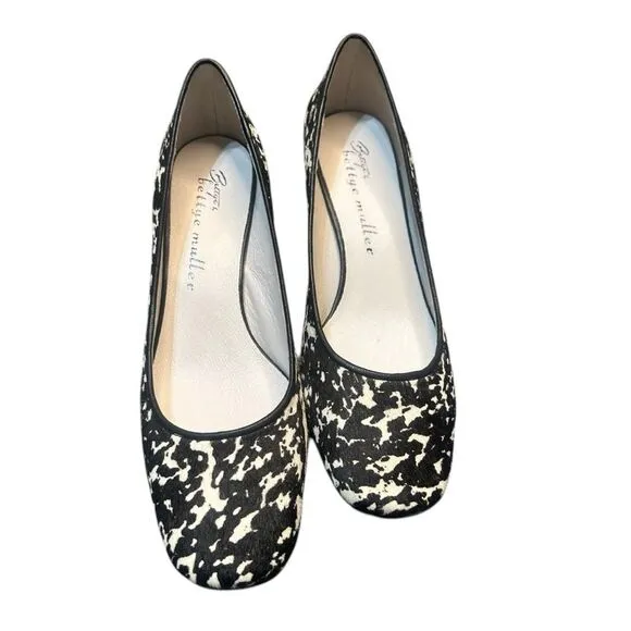 Bettye Muller Real Calf Hair Block Heel Pumps Size 9