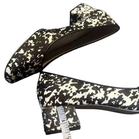 Bettye Muller Real Calf Hair Block Heel Pumps Size 9