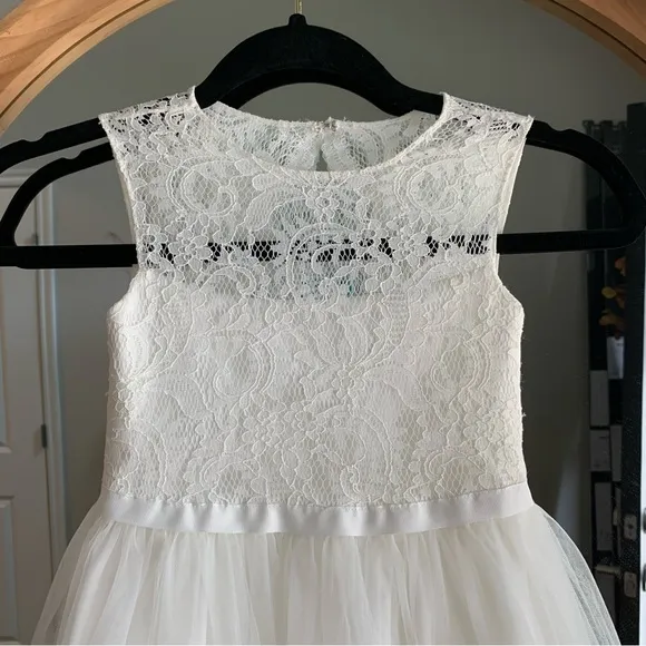 BHLDN Lace Flower Girl Dress 4