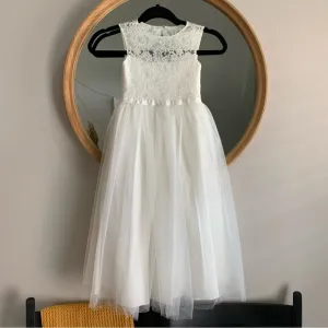 BHLDN Lace Flower Girl Dress 4