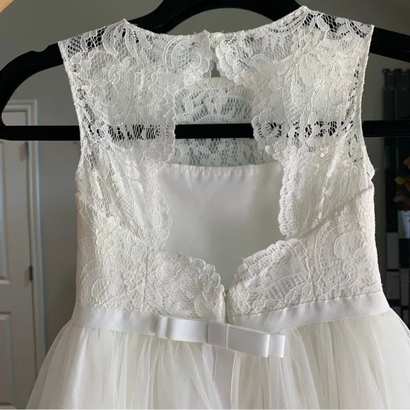 BHLDN Lace Flower Girl Dress 4
