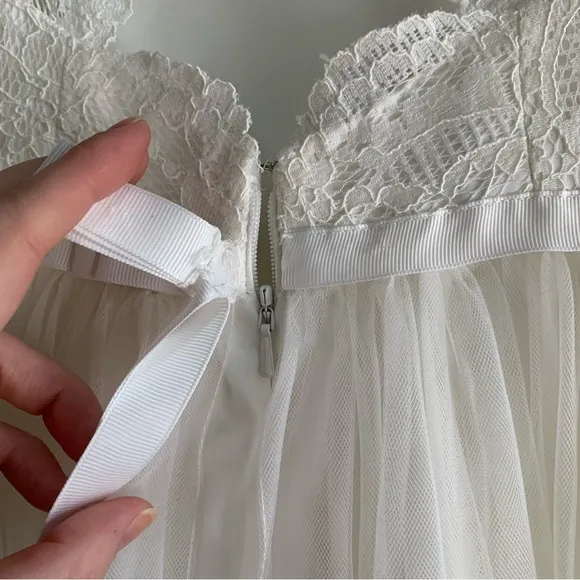 BHLDN Lace Flower Girl Dress 4