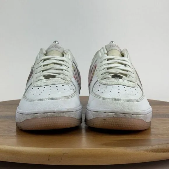 Big Kids Nike Air Force 1 LV 8 Low White Floral Casual Sneakers Shoes Size 6.5 Y