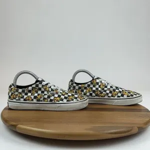 Big Kids Vans Pizza Party Era Check Casual Skateboarding Shoes Sneakers Size 5 Y