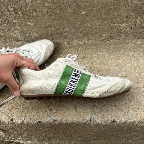 Bikkembergs Low Trainers Football Boots Soccer Sneakers Green White
