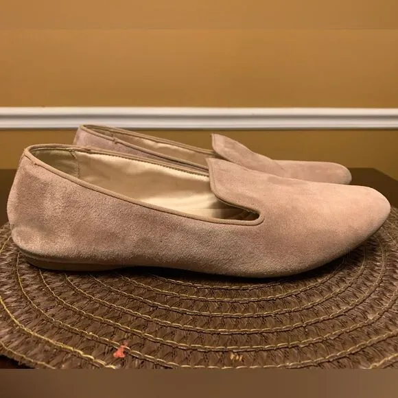 Birdies Ballet Flats Golden Oak Suede The Starling Almond Toe Slip-On Shoes 11