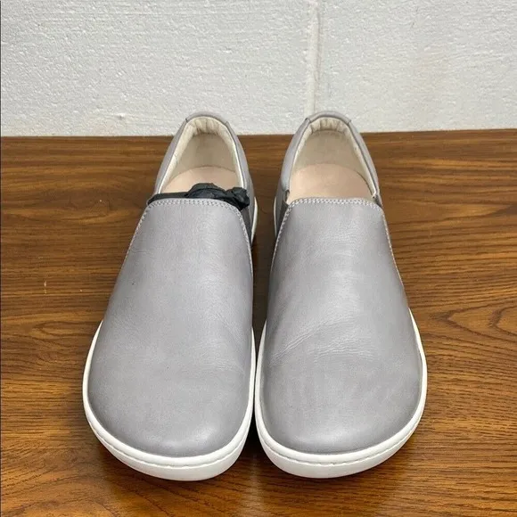 Birkenstock Men's Barrie Grey and White Leather Loafers‎ EU42 Regular Fit 289271