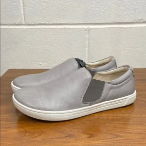Birkenstock Men's Barrie Grey and White Leather Loafers‎ EU42 Regular Fit 289271