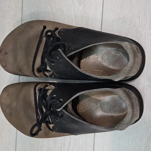 Birkenstock Men's Black&amp;Brown Casual Shoes Sneakers Sz 41/10 Regular