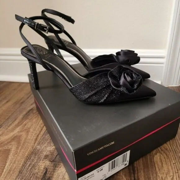 Black Dress Heel Shoes Size 8.5